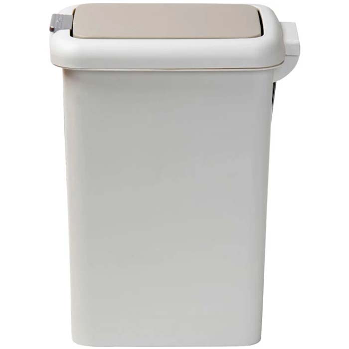 STEP & PUSH DUST BIN 10L GY