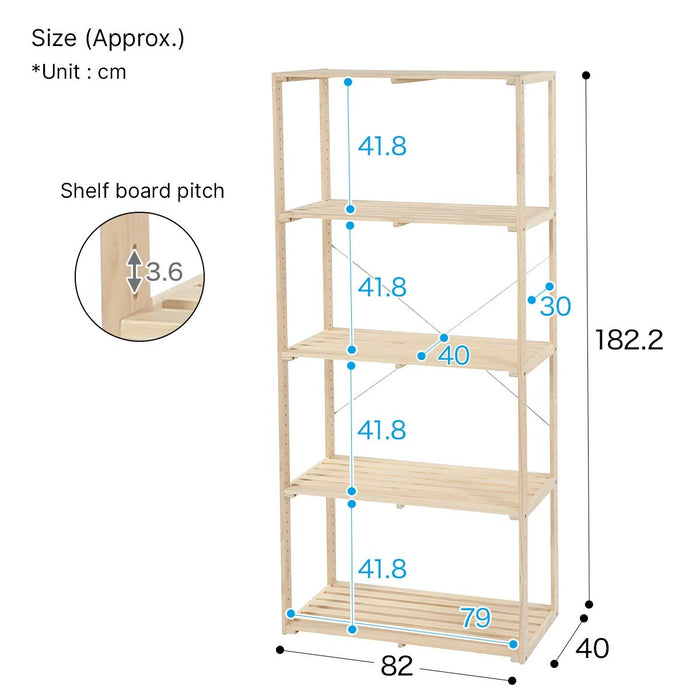 PINE RACK MANX 8240 WIDE 4TIER NA