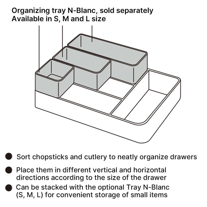 CUTLERY TRAY WH N-BLANC