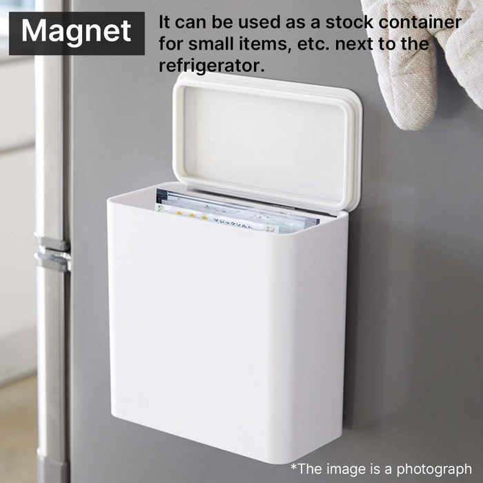 MAGNET SINK DOOR DUSTBIN FLAT WH