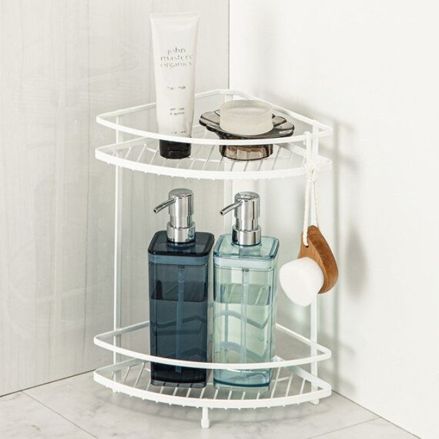 WIRE BATH RACK 2TIER CORNER PIATTO-2 W27.7D20H34