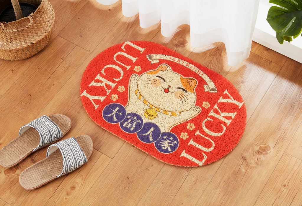 OUT DOOR MAT LUCKY CAT