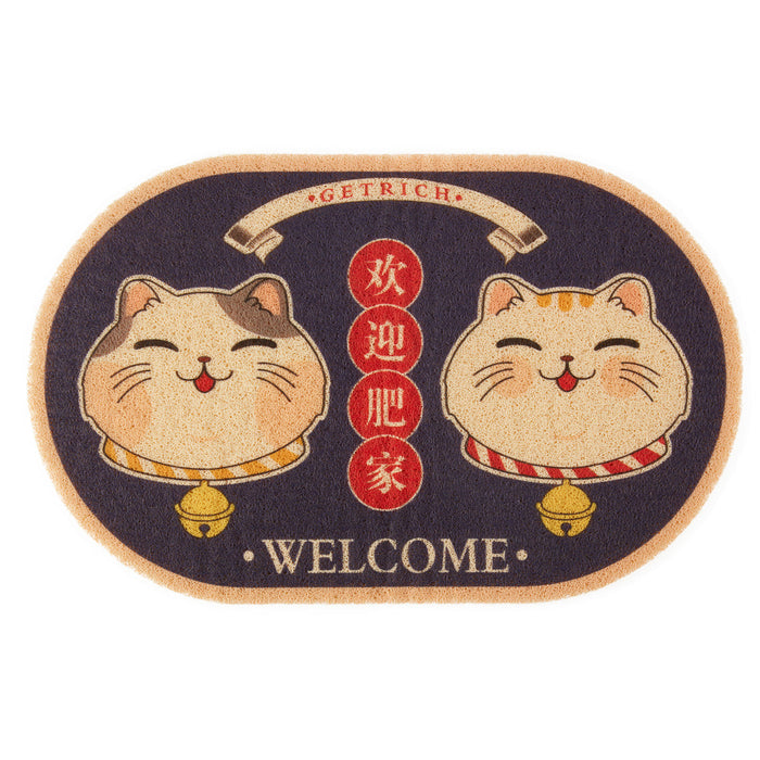 OUT DOOR MAT LUCKY CATS 49X79