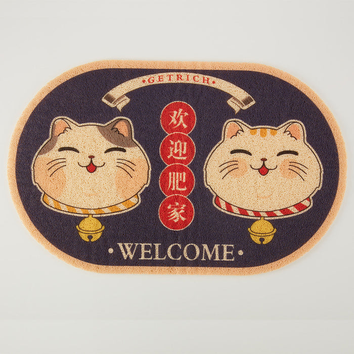 OUT DOOR MAT LUCKY CATS 49X79