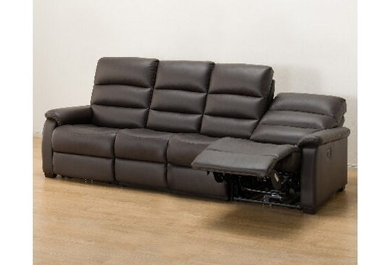 4 SEAT RECLINER SOFA N-BELIEVA DBR LEATHER