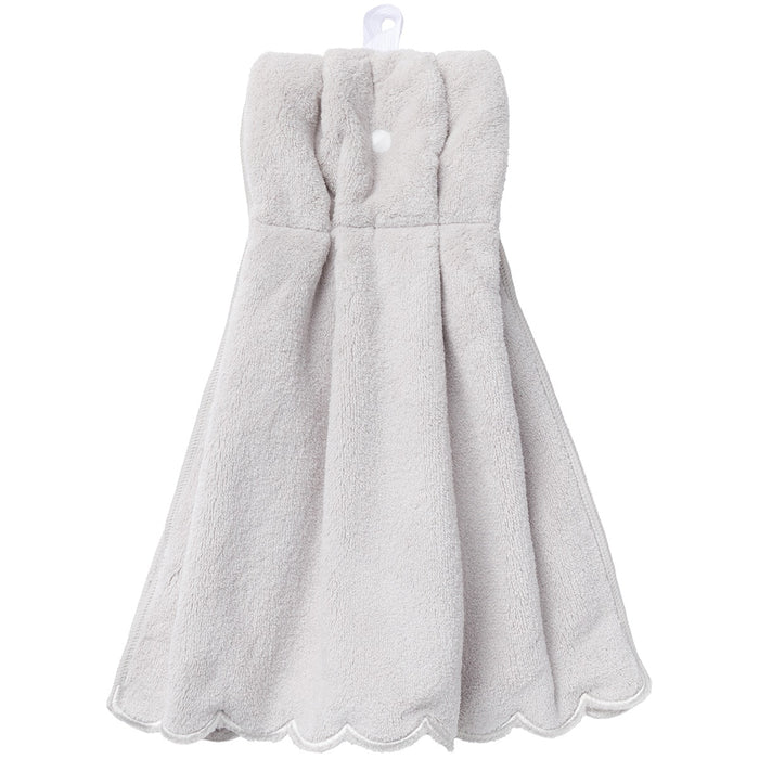 SCALLOP DRESS TOWEL GY SR23