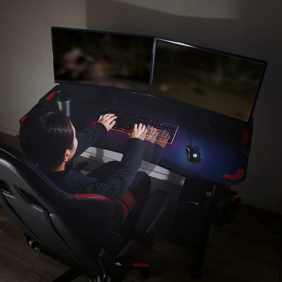 GAMINGDESK GM001 118 BK/RE