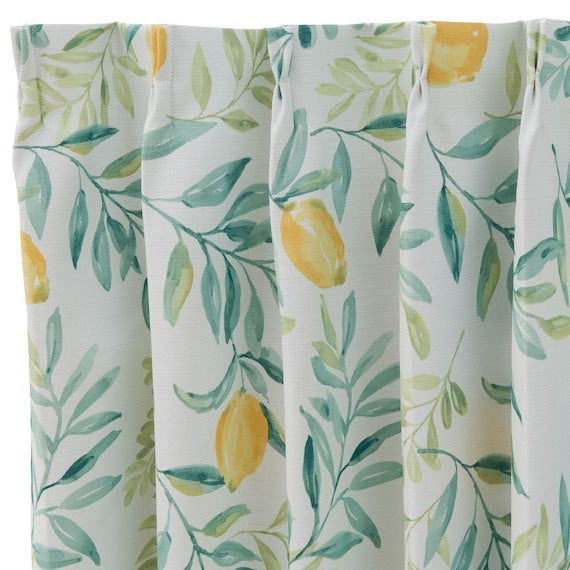 CURTAIN LEMON LEAF 100X135X2