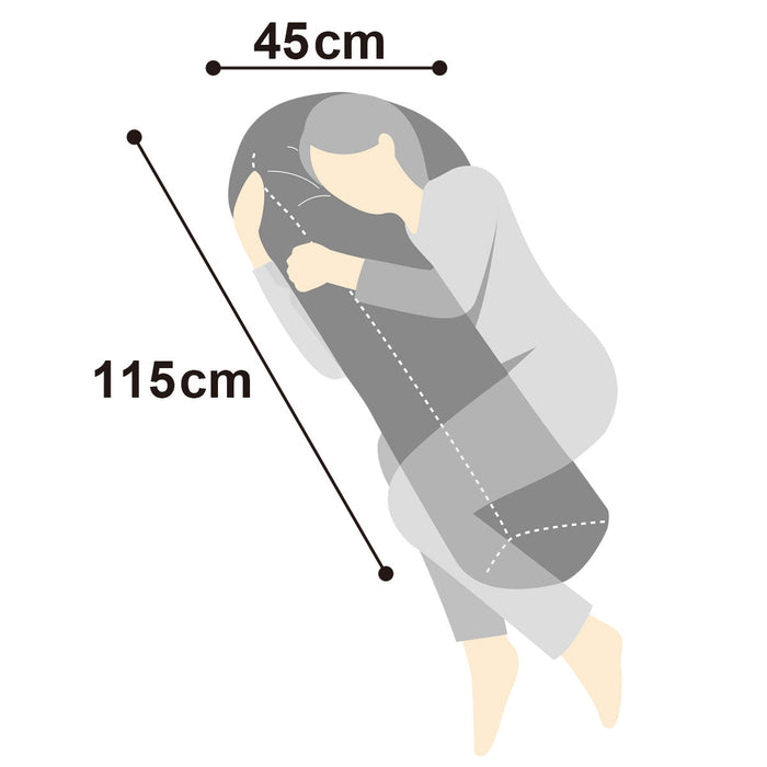 HEAD SUPPORT BODY PILLOW COVER N COOL SP GY23NC-11