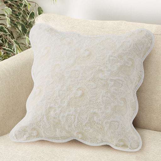 CUSHION COVER KELT PAISLEY2 WH