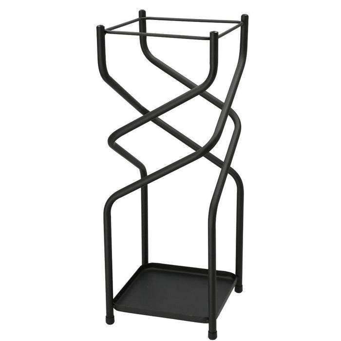 UMBRELLA STAND N-SPIRAL BK