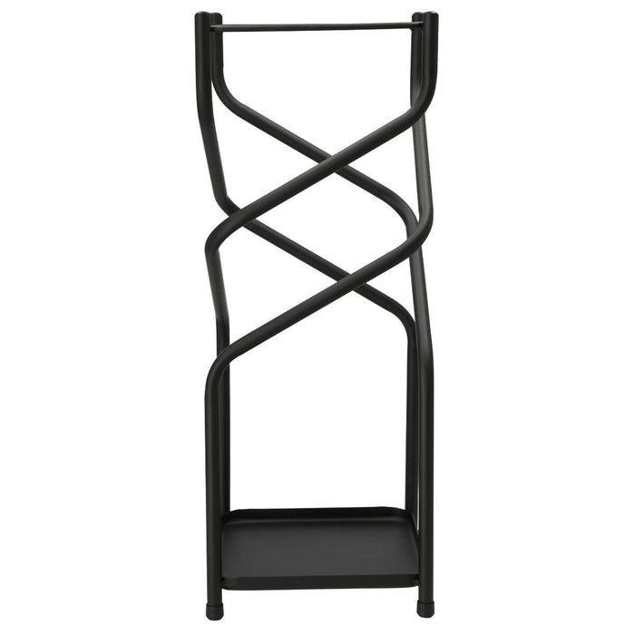 UMBRELLA STAND N-SPIRAL BK