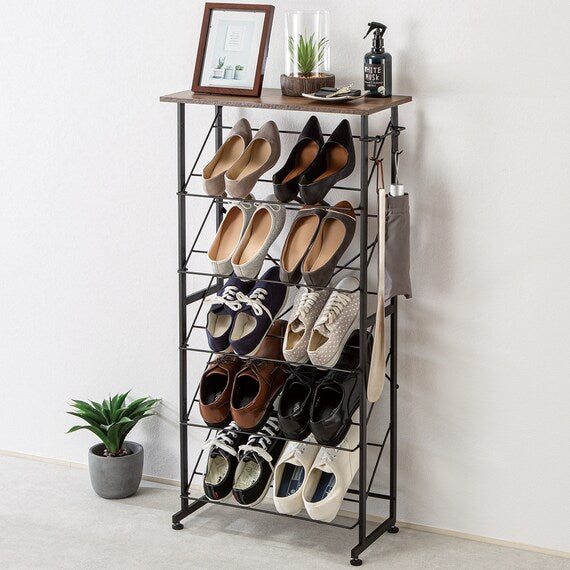 WOODEN TOP SLIM SHOES RACK VI321001 MBR