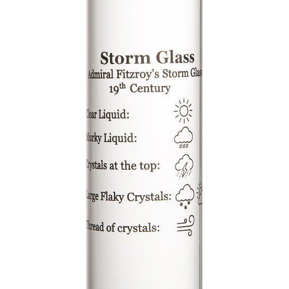 TABLE TOP DECOR STORM GLASS W5D5H24