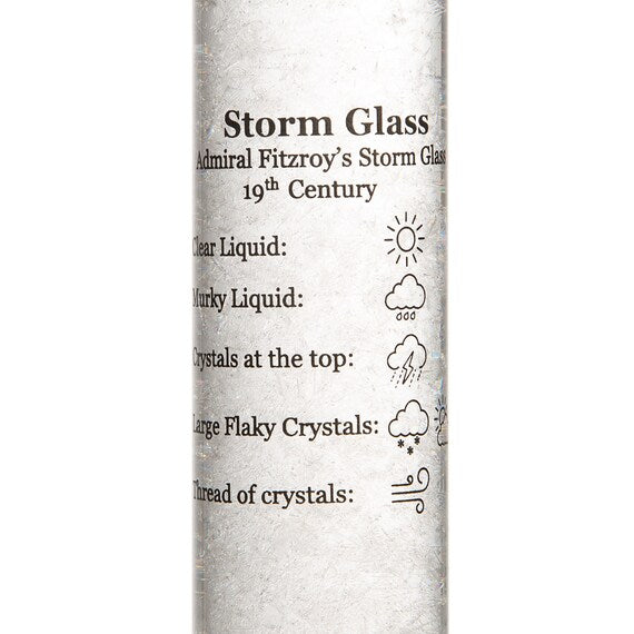 TABLE TOP DECOR STORM GLASS W5D5H24