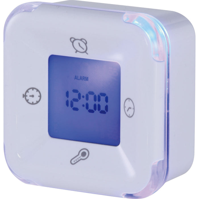 DIGITAL MULTIFUNCTION CLOCK PIROUETTE WH