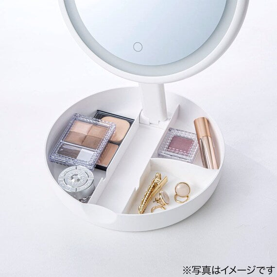 LED MIRROR WITH ACCESSORY STORAGE YPML-001