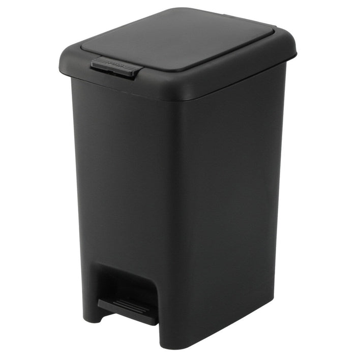 ANTIBACTERIAL AND DEODORANT STEP/PUSH DUST BIN 10L BK