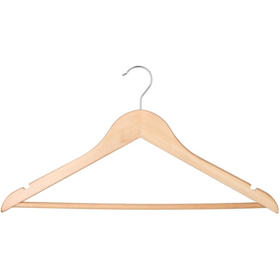 WOODEN CLOTH HANGER W45 EUCALY 5P