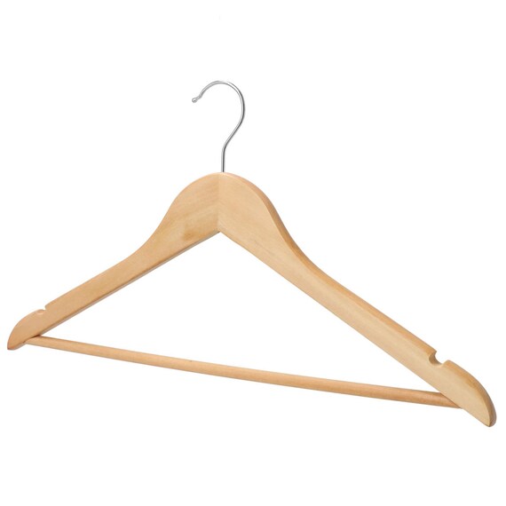 WOODEN CLOTH HANGER W45 EUCALY 5P