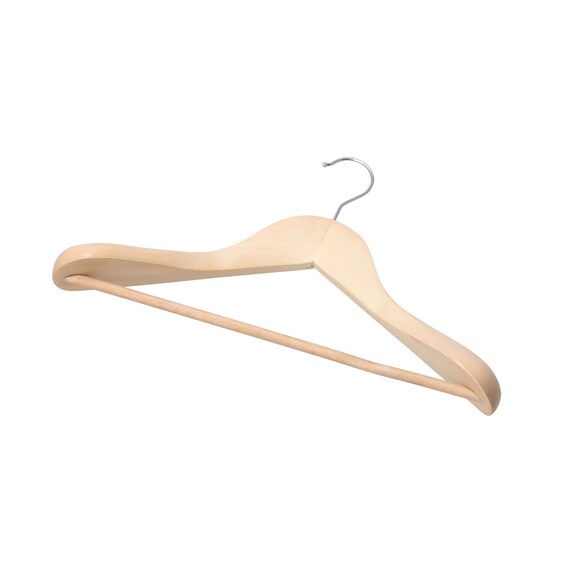 WOODEN JACKET HANGER W38 LOTUS