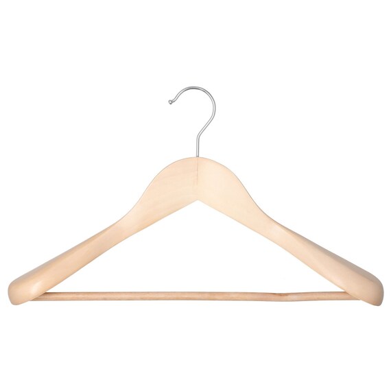 WOODEN JACKET HANGER W38 LOTUS