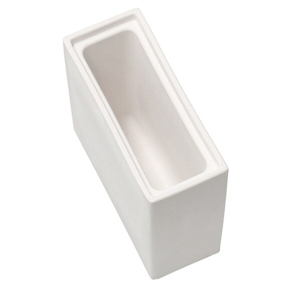 POROUS CERAMIC TOOTHBRUSH STAND SQUARE WH