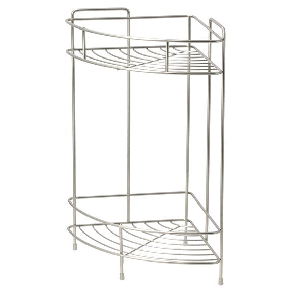 WIRE BATH RACK 2TIER CORNER FB3002 W19.5D19.5H36.5