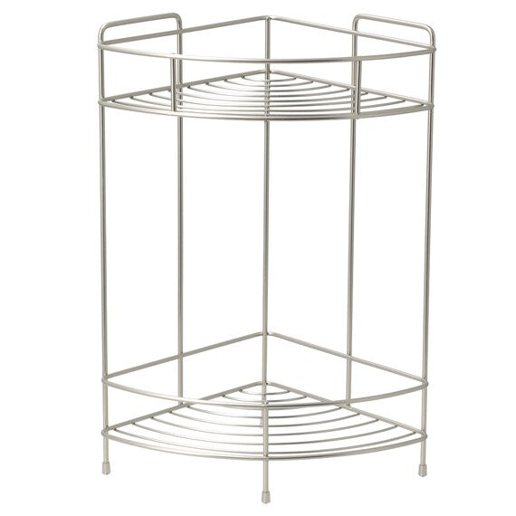 WIRE BATH RACK 2TIER CORNER FB3002 W19.5D19.5H36.5