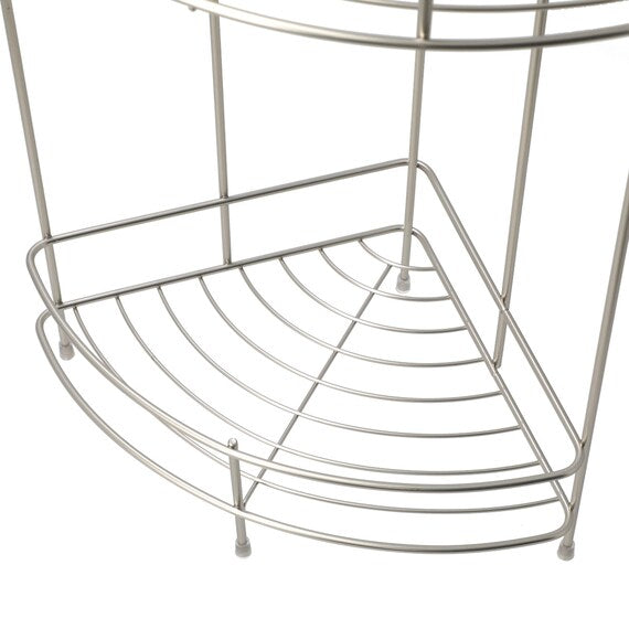 WIRE BATH RACK 2TIER CORNER FB3002 W19.5D19.5H36.5