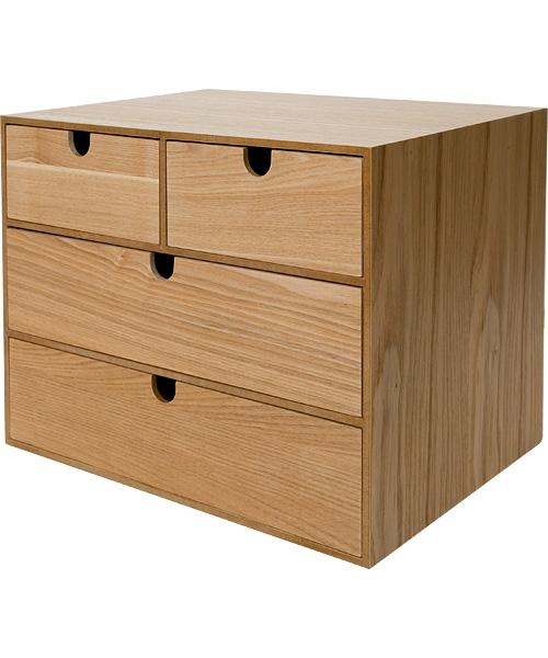 STORAGEBOX NATURAL WOOD 3STEP NA