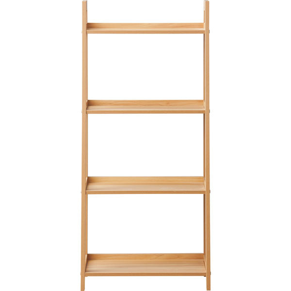 WOOD SHELF LADDER-N 4D NA