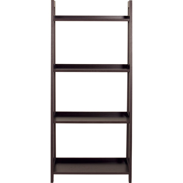 WOOD SHELF LADDER-N 4D DBR