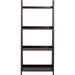 WOOD SHELF LADDER-N 4D DBR