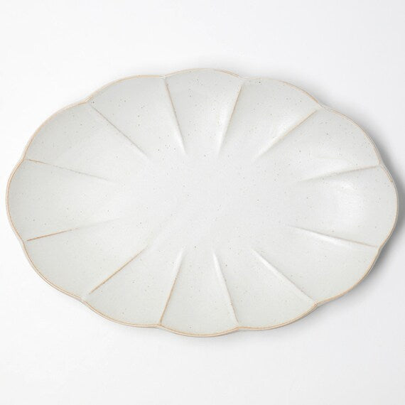 HAKUYU LIGHT WEIGHT OVAL PLATE 25 X 17.2 X 3.2CM