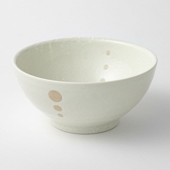 RICE BOWL SANUKI DOT WH D18.5XH8.8