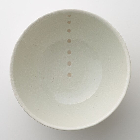 RICE BOWL SANUKI DOT WH D18.5XH8.8