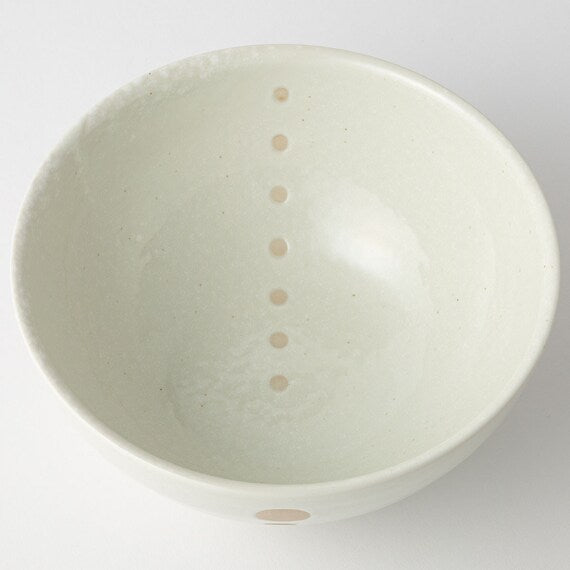 RICE BOWL SANUKI DOT WH D18.5XH8.8