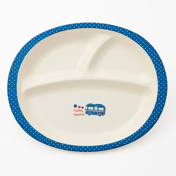 KIDS LUNCH PLATE HAPPY VEHICLE W23.5XD19.2XH2