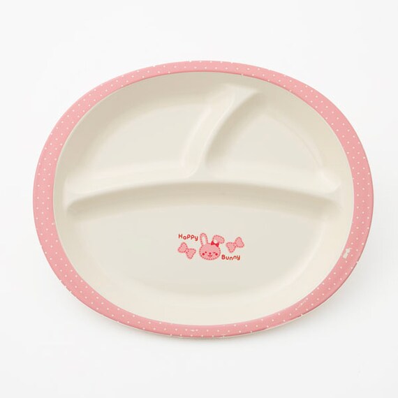 KIDS LUNCH PLATE HAPPY BUNNY W23.5XD19.2XH2