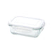 HEAT RESISTANT GLASS STORAGE CONTAINER 370ML RECTANGULAR