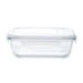 HEAT RESISTANT GLASS STORAGE CONTAINER 650ML RECTANGULAR