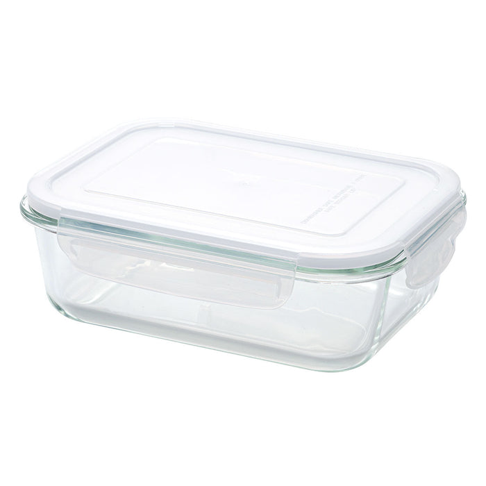 HEAT RESISTANT GLASS STORAGE CONTAINER 1040ML RECTANGULAR