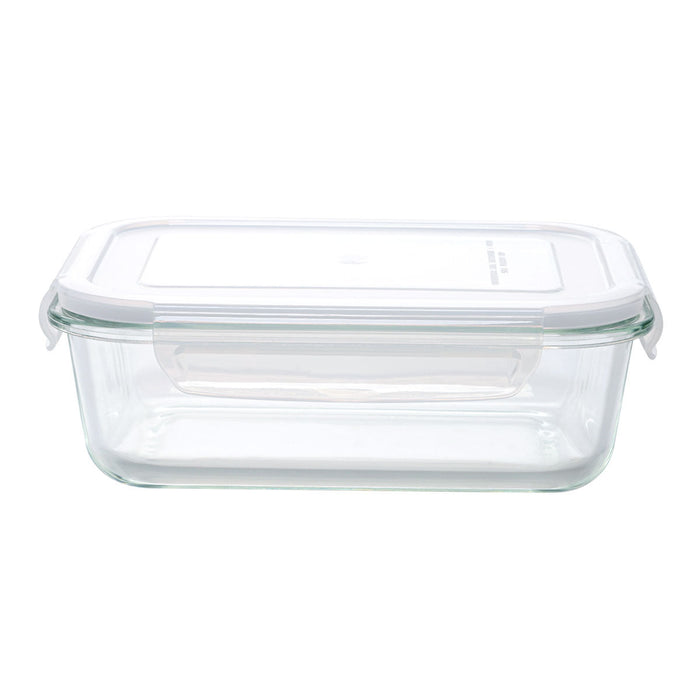 HEAT RESISTANT GLASS STORAGE CONTAINER 1040ML RECTANGULAR