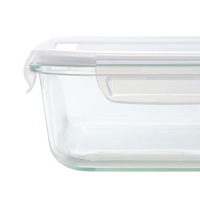 HEAT RESISTANT GLASS STORAGE CONTAINER 1500ML RECTANGULAR