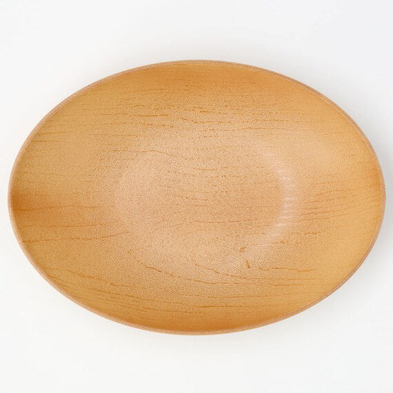 WATER-REPELLENT 24CM OVAL BOWL WOOD LIKE NA