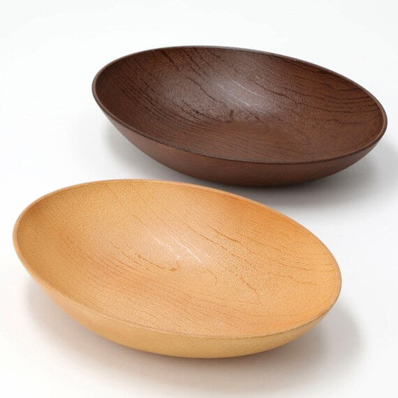 WATER-REPELLENT 24CM OVAL BOWL WOOD LIKE NA