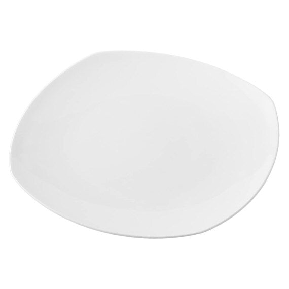 BONE CHINA 24CM SQ PLATE BC011