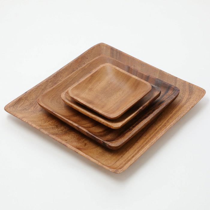 ACAIA SQUARE PLATE 10CM