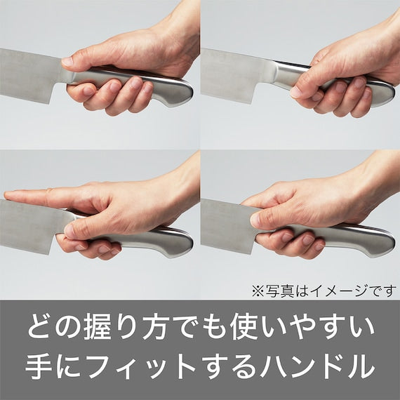 STAINLESS STEEL CHEF KNIFE SANTOKU